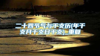 二十四节气与干支历(年干支月干支日干支)_重复