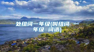 处组词一年级(叫组词 一年级 词语)