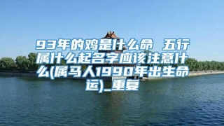 93年的鸡是什么命 五行属什么起名字应该注意什么(属马人1990年出生命运)_重复
