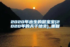 2020年出生的鼠宝宝(2020年的天干地支)_重复