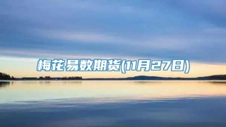 梅花易数期货(11月27日)