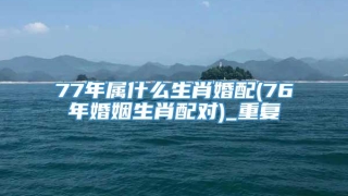 77年属什么生肖婚配(76年婚姻生肖配对)_重复