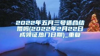 2022年五月三号适合结婚吗(2022年2月22日成领证热门日期)_重复