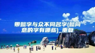 带懿字与众不同名字(懿同意的字有哪些)_重复
