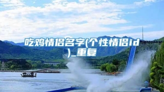 吃鸡情侣名字(个性情侣id)_重复