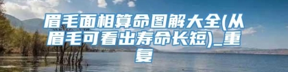 眉毛面相算命图解大全(从眉毛可看出寿命长短)_重复