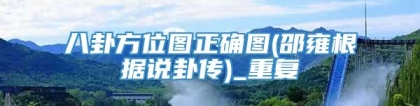 八卦方位图正确图(邵雍根据说卦传)_重复
