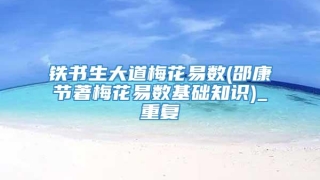 铁书生大道梅花易数(邵康节著梅花易数基础知识)_重复