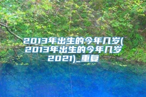 2013年出生的今年几岁(2013年出生的今年几岁2021)_重复