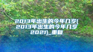 2013年出生的今年几岁(2013年出生的今年几岁2021)_重复