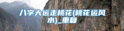 八字大运走桃花(桃花运风水)_重复