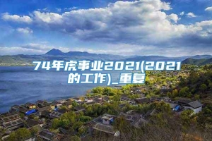 74年虎事业2021(2021的工作)_重复