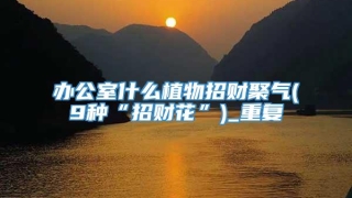 办公室什么植物招财聚气(9种“招财花”)_重复