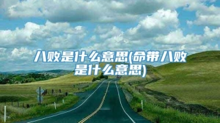 八败是什么意思(命带八败是什么意思)