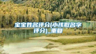 宝宝姓名评分(小孩取名字评分)_重复