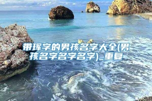 带珲字的男孩名字大全(男孩名字名字名字)_重复