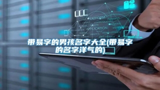带易字的男孩名字大全(带易字的名字洋气的)