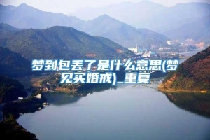 梦到包丢了是什么意思(梦见买婚戒)_重复