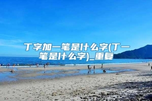 丁字加一笔是什么字(丁一笔是什么字)_重复