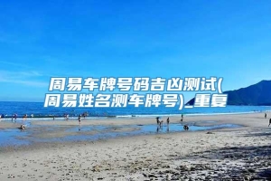 周易车牌号码吉凶测试(周易姓名测车牌号)_重复