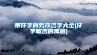 带仟字的男孩名字大全(仟字取名的寓意)