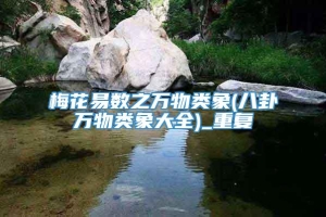 梅花易数之万物类象(八卦万物类象大全)_重复