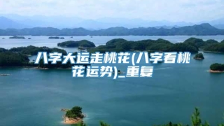 八字大运走桃花(八字看桃花运势)_重复