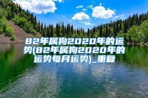 82年属狗2020年的运势(82年属狗2020年的运势每月运势)_重复