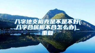 八字地支相克是不是不好(八字合属相不合怎么办)_重复