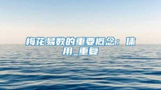 梅花易数的重要概念:体用_重复
