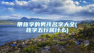 带旌字的男孩名字大全(旌字五行属什么)