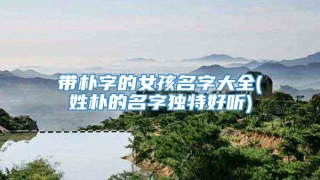 带朴字的女孩名字大全(姓朴的名字独特好听)