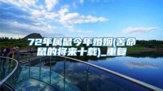72年属鼠今年婚姻(苦命鼠的将来十载)_重复