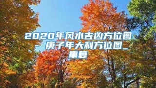 2020年风水吉凶方位图 - 庚子年大利方位图_重复