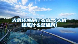 大相径庭是什么意思(大相径庭什么意思啊)