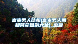 富贵男人体相(富贵男人面相算命图解大全)_重复