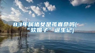 83年属猪女是孤寡命吗(“软媚子”诞生记)
