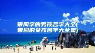 带同字的男孩名字大全(带同的女孩名字大全集)