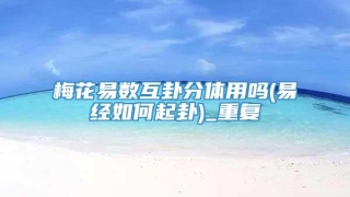 梅花易数互卦分体用吗(易经如何起卦)_重复