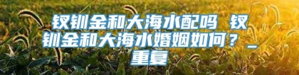 钗钏金和大海水配吗 钗钏金和大海水婚姻如何？_重复