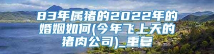 83年属猪的2022年的婚姻如何(今年飞上天的猪肉公司)_重复