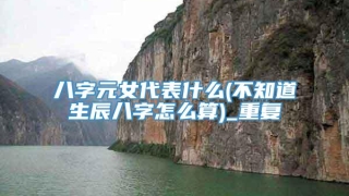 八字元女代表什么(不知道生辰八字怎么算)_重复
