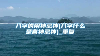 八字的用神忌神(八字什么是喜神忌神)_重复