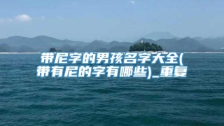 带尼字的男孩名字大全(带有尼的字有哪些)_重复