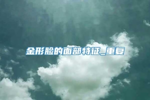 金形脸的面部特征_重复