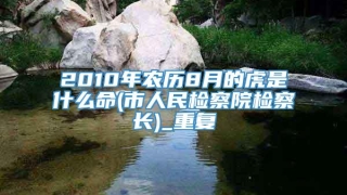 2010年农历8月的虎是什么命(市人民检察院检察长)_重复