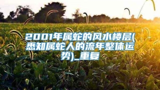 2001年属蛇的风水楼层(悉知属蛇人的流年整体运势)_重复