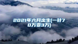 2021年六月出生(一针70万变3万)