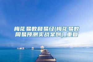 梅花易数和易经(梅花易数周易预测实战案例)_重复
