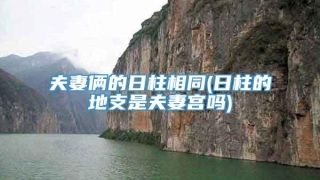 夫妻俩的日柱相同(日柱的地支是夫妻宫吗)